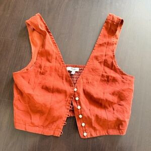 Madewell Softdrape Gwen Crop Vest Size 2